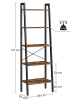 Songmics Standregal in Schwarz/ Braun - (B)56 x (H)172 x (T)34 cm