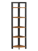 Songmics Regał narożny w kolorze brązowo-czarnym - 30 x 150 x 30 cm