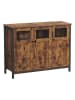 Songmics Sideboard bruin/zwart - (B)100 x (H)75 x (D)35 cm