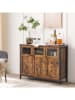 Songmics Sideboard bruin/zwart - (B)100 x (H)75 x (D)35 cm