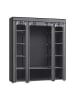 Songmics Kleiderschrank in Grau - (B)150 x (H)175 x (T)45 cm