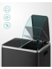 Songmics Mülleimer in Schwarz - (B)41 x (H)44,5 x (T)27,5 cm