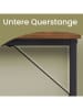 Songmics Schreibtisch in Braun/ Schwarz - (B)100 x (H)76 x (T)50 cm