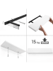 Songmics Wandregal in Weiß - (B)40 x (H)20 x (T)3,8 cm