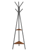 Songmics Wieszak stojący w kolorze czarno-jasnobrązowym - 50 x 181,6 x 43,5 cm