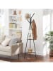 Songmics Wieszak stojący w kolorze czarno-jasnobrązowym - 50 x 181,6 x 43,5 cm