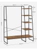 Songmics Staande kapstok zwart/bruin - (B)120 x (H)160 x (D)45 cm