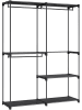 Songmics Staande kapstok zwart - (B)138 x (H)182 x (D)43 cm