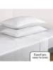 CXL by Christian Lacroix 4-delige set: satijnen bedlakens en kussenslopen wit