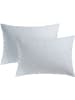 CXL by Christian Lacroix 2-delige set: satijnen kussenslopen wit