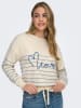 ONLY Sweter w kolorze beżowo-błękitnym