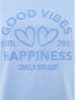 Zwillingsherz Shirt "Happiness Vibes" in Hellblau