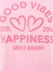 Zwillingsherz Koszulka "Happiness Vibes" w kolorze jasnoróżowym