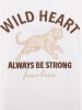 Zwillingsherz Shirt "Wild Heart" in Weiß