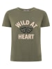 Zwillingsherz Shirt "Leo Herzen" in Khaki