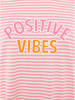 Zwillingsherz Shirt "Positive Vibes" wit/lichtroze