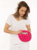 Zwillingsherz Henkeltasche in Pink - (B)22 x (H)20 cm