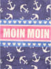 Zwillingsherz Shopper "Moin Moin" donkerblauw