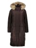 More & More Wintermantel donkerbruin