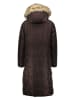 More & More Wintermantel in Dunkelbraun