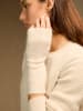 Perfect Cashmere Kaszmirowe mitenki "Juliana" w kolorze kremowym