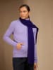 Perfect Cashmere Kasjmieren sjaal "Kelly" donkerblauw - (L)200 x (B)30 cm