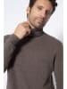 Perfect Cashmere Kaschmir-Rollkragenpullover "Trevor" in Taupe