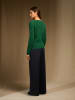 Perfect Cashmere Kasjmieren trui "Cobie" groen