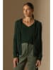 Perfect Cashmere Kasjmieren vest "Emma" donkergroen