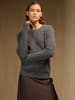 Perfect Cashmere Kaschmir-Pullover "Eugenia" in Grau