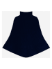 Perfect Cashmere Kaszmirowe ponczo "Gache" w kolorze granatowym