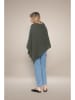 Perfect Cashmere Kaschmir-Poncho in Khaki