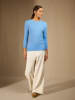 Perfect Cashmere Kaschmir-Pullover "Vanessa" in Hellblau