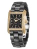 ALAIN ASTER Quarzuhr in Schwarz/ Gold