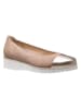 HASSIA Leren ballerina's "Sevilla" beige/goudkleurig