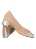 HASSIA Leder-Pumps "Evelyn" in Hellbraun/ Gold