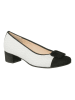 HASSIA Leren pumps "Evelyn" wit/zwart