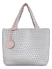 Ilse Jacobsen Dwustronny shopper bag w kolorze beżowo-szarym - 46 x 38 cm