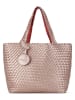 Ilse Jacobsen Dwustronny shopper bag w kolorze beżowo-pomarańczowym - 46 x 32 cm