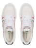 Lacoste Leder-Sneakers in Weiß/ Dunkelblau/ Rot