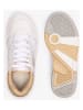 Lacoste Leren sneakers wit/oranje