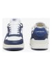 Lacoste Leder-Sneakers in Weiß/ Dunkelblau