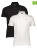 G-Star Koszulki polo (2 szt.) w kolorze białym i czarnym