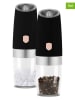 Berlinger Haus 2-delige set: zout- en peperstrooier ''Gravity - Black Rose'' zwart