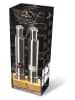 Berlinger Haus 3-delige zout- & pepermolenset "Black Silver Collection" zilverkleurig/naturel