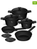 Berlinger Haus 10-częściowy zestaw "Matte Black Collection" w kolorze czarnym