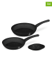 Berlinger Haus 3-delige set: pannen "Black-Rose gold Collection" zwart