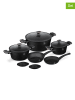 Berlinger Haus 10-delige pannenset "Black-Rose gold Collection" zwart
