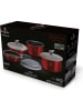 Berlinger Haus 9-delige kookserviesset "Metallic Line" rood