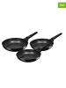 Berlinger Haus 3er-Set: Bratpfannen "Primal Gloss Collection" in Dunkelgrau